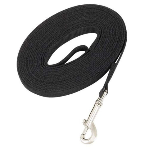 Guardian Gear Cotton Web Dog Training Lead 50'x5/8", Black