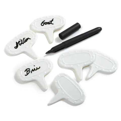 Norpro 347 Cheese Marker Set with Pen, 7-Piece,White