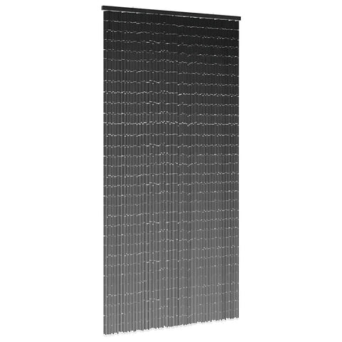 vidaXL Insect Door Curtain Dark Gray 35.4"x86.6" Bamboo, Fly Curtain, Door Fly Screen, Beaded Fly Curtain, Fly Screen, Bamboo Curtain, Outdoor Curtain