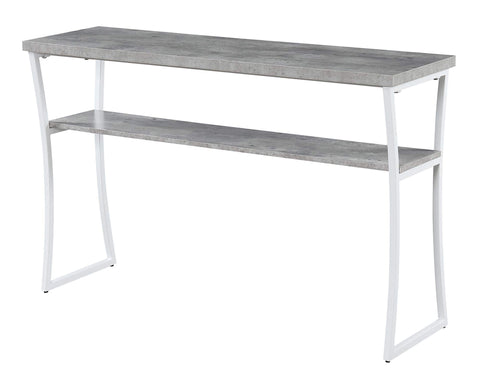 Convenience Concepts X-Calibur Console Table, Faux Birch / White Frame