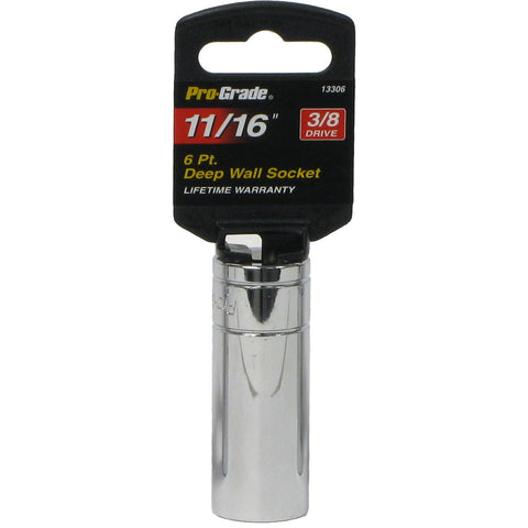 Pro-Grade 13306 3/8-Inch Drive with 6 Point Deep 11/16-Inch Socket