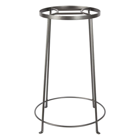 Oakestry Argyle Plant Stand IV 24 Inch Height Graphite Metal Flower Pot Holder for Indoor Outdoor Garden Patio Balcony Floor Decor Strong Base Modern Minimal Home Accent Display Stylish Décor