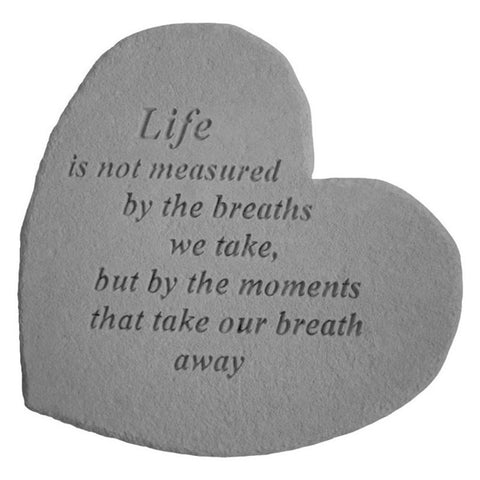 Life Is Not Measured Garden Stone