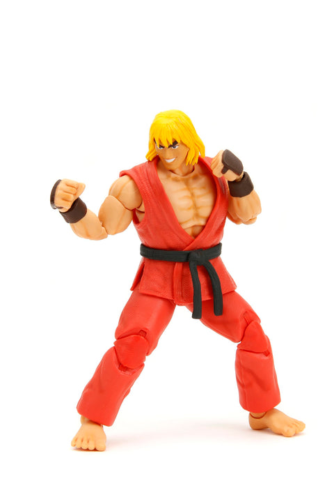Jada Street Fighter II 6" Ken Figure Action Figure, Toys for Kids and Adults