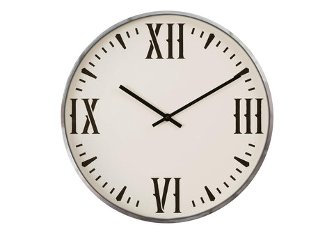 Monarch Specialties I 9060 Clocks, 20" Round, Wall Clock, Black, White, Modern