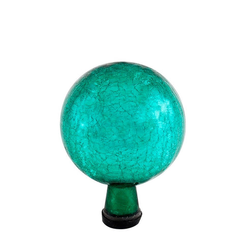 Achla Designs 6-inch Crackle Gazing Globe Ball, Emerald Green