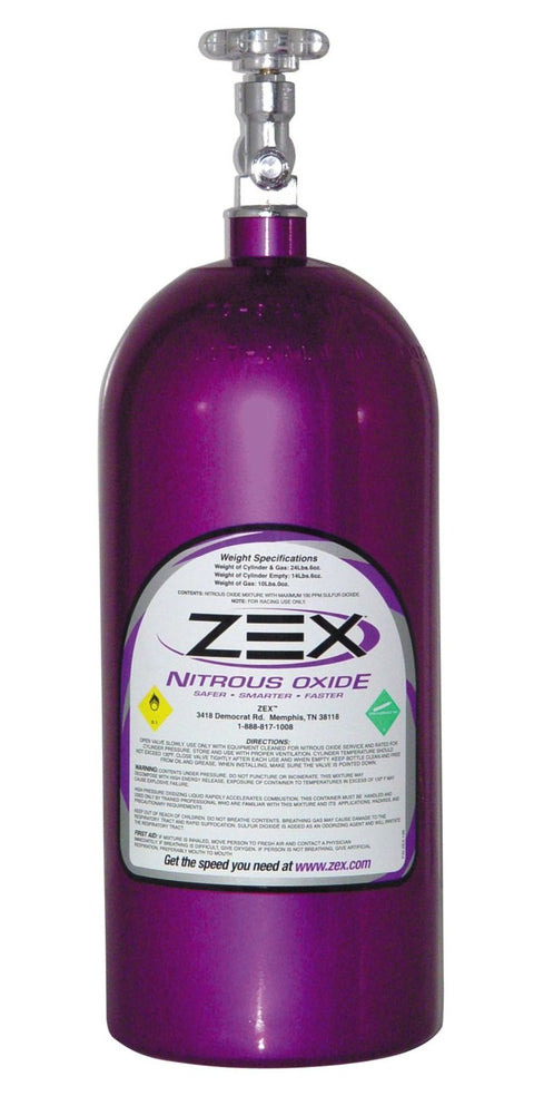 Zex 82000 Purple 10 lb Nitrous Oxide Bottle