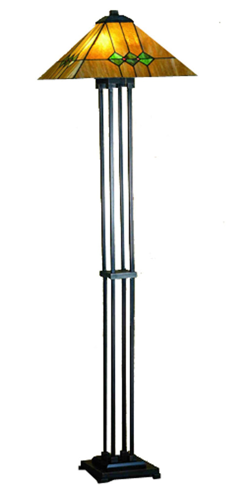 Meyda Tiffany 27854 Martini Mission Floor Lamp, 63" Height