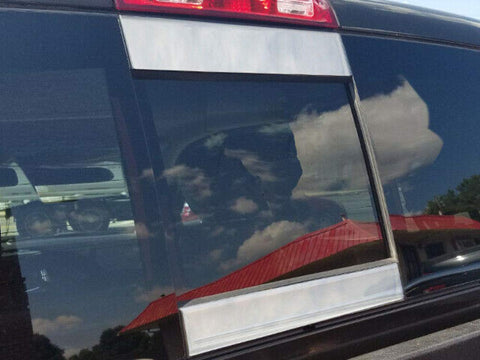 QAA is Compatible with 2009-2018 RAM Trucks RAM 2 Piece Stainless Sliding Rear Window Trim Accents RW49935