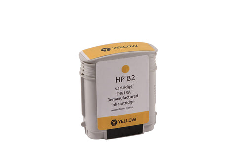 Clover Remanufactured Ink Cartridge Replacement for HP C4913A 82 | Yellow