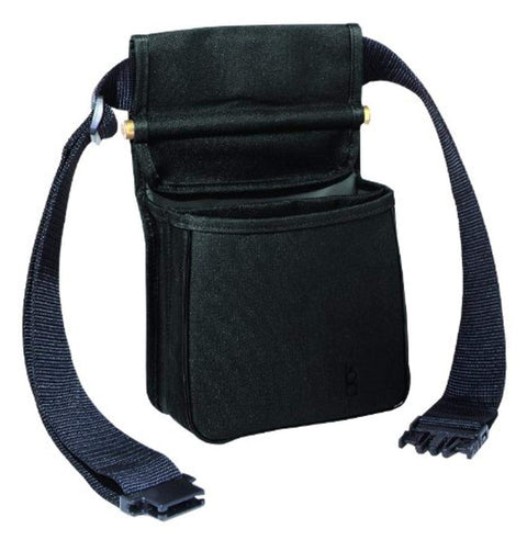 Bob-Allen Divided Shell Pouch with Belt (Black)