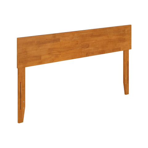 AFI, Orlando Queen Adjustable Modern Solid Wood Panel Headboard, Light Toffee