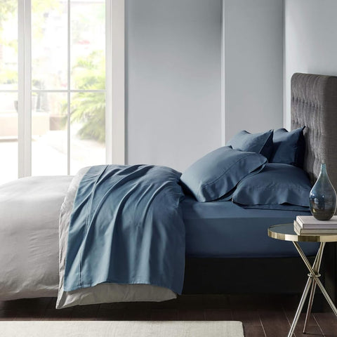 Oakestry 6-Pc Luxury Ultra Soft Pocket Sateen Weave Sheet Set Wrinkle and Fade Resistant Sheets 800 Thread Count Hotel Luxury Bed, King Size, Teal