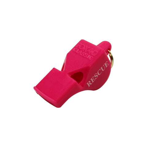Kemp USA Fox40 Whistle for Coaches and Referees - Emergency Whistle with Self-Clearing Chambers & No Moving Parts to Freeze or Deteriorate - 2" x 1" x 3/4" Size - Pink