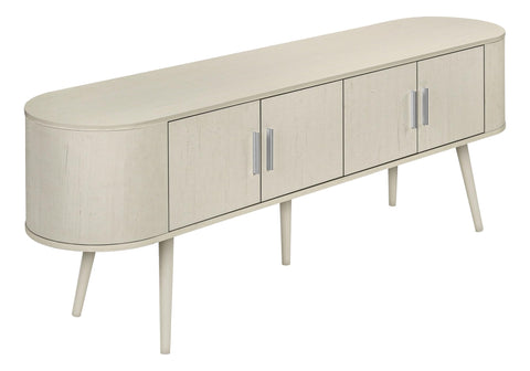Monarch Specialties 2799, 72 Inch, Console, Bedroom, Living Room, Media Entertainment Center Tv Stand 72" L Antique White with 4 Doors, 71" L x 15.5" W x 24" H