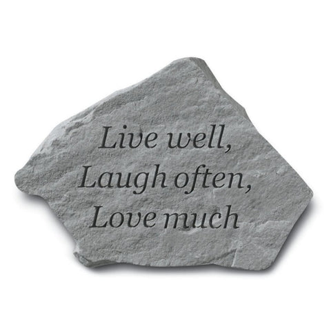 Live Well, Laugh Often Garden Stone
