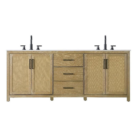 Alina Bathroom Vanity Linen Oak