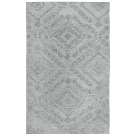 Rizzy Home Alora Decor Emerson 9' x 12' Diamond Grey/Gray/Rust/Blue Hand-Tufted Area Rug