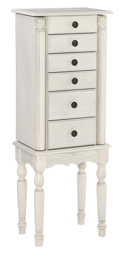 Powell Imogen Jewelry Armoire Off White D1319J20W
