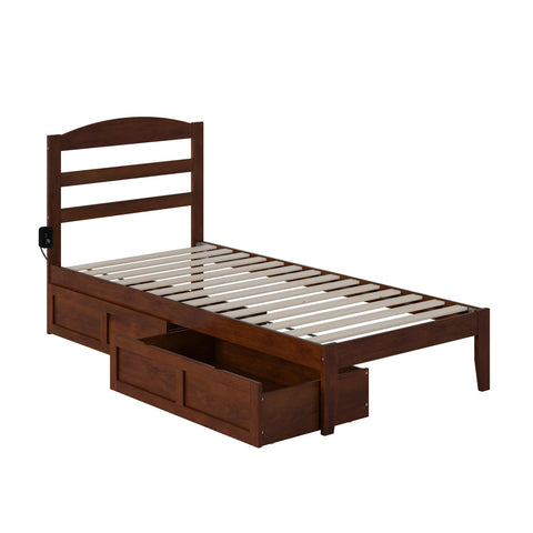 Warren Platform Bed TXL with Drawers AW