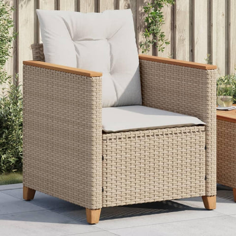 Oakestry Garden Chair Beige, Cream White â€“ Outdoor Patio Seating, Weather Resistant Furniture