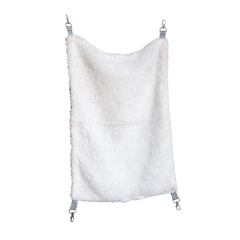 Prevue Pet Products Replacement Hammock - Cat Accessories for Cages, Hanging Bed, Soft & Comfortable with Metal Clips for Hanging, for Guinea Pigs, Rats, Ferrets, Chinchillas, & Small Animals - Gray