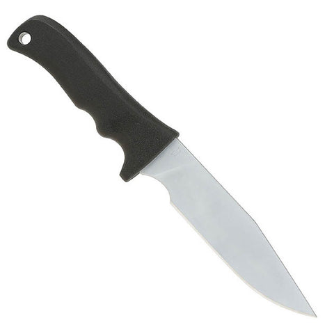 MAXPEDITION Medium Short Clip Point Fixed Blade Knife (Plain Edge) Black