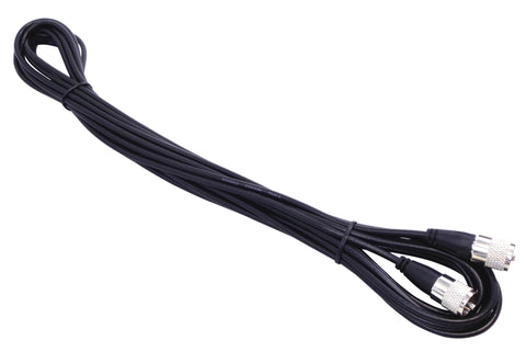 Kalibur Electronics - KPP25-B 25 Foot Black Rg58a/u Coax Cable Assembly with Molded Pl259 Connectors On Each