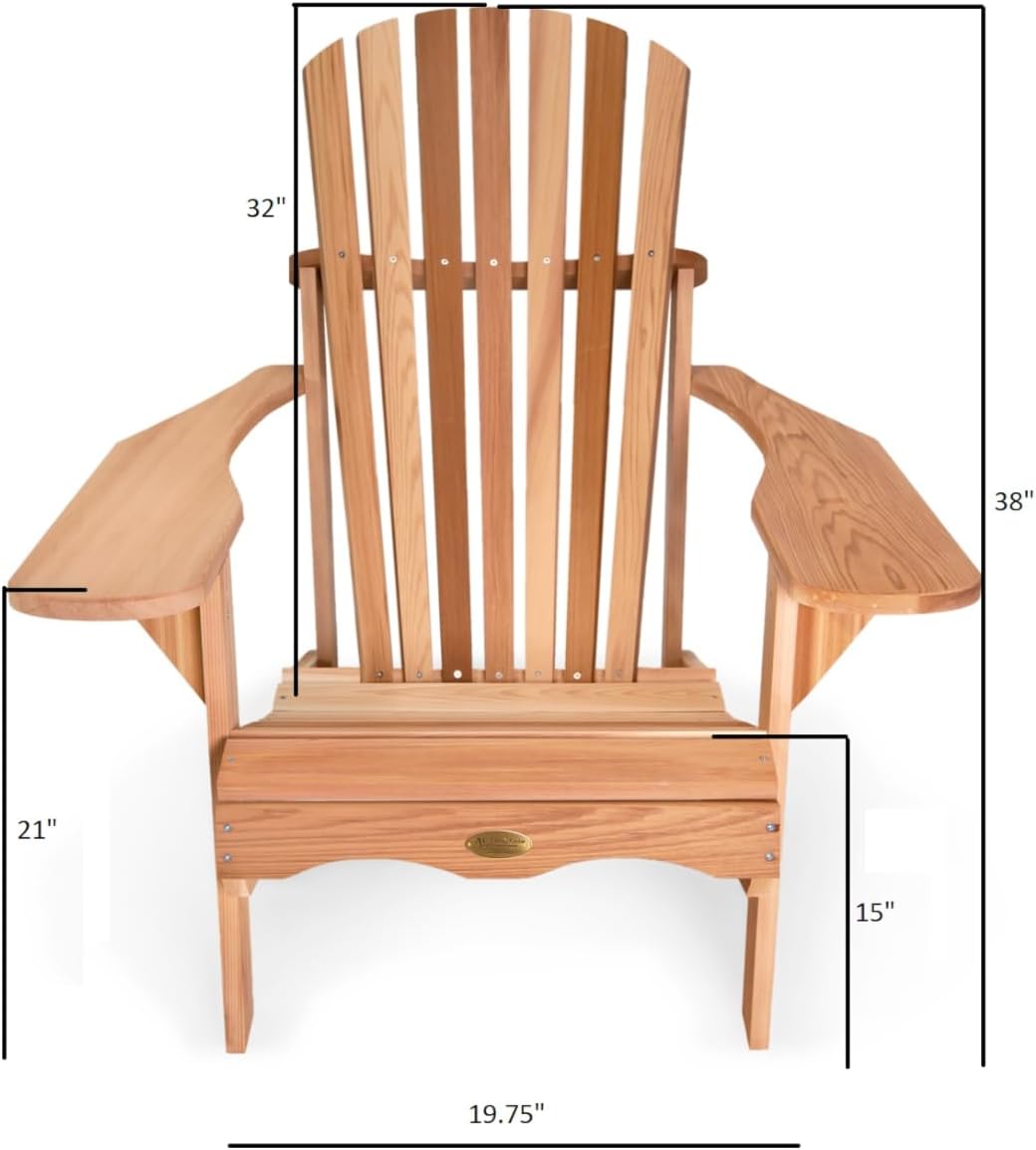 All Things Cedar AA21 Adirondack Adult Cedar Patio Chair