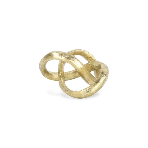Cheungs Kompo Modern Gold Abstract Infinite Knot Décor
