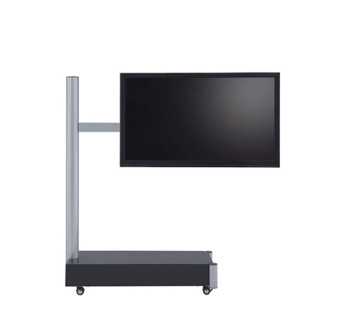 Proman Products Symphony TV Stand, Silver/Black