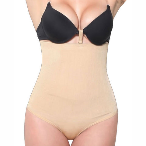 Hi Waist Thong Shaper by Fullness 8052 2XL Beige