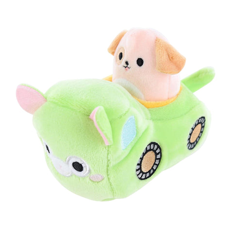 Squishville by Squishmallows Official Kellytoy Plush Squishy Soft Mini Harrison The Dog in Truck