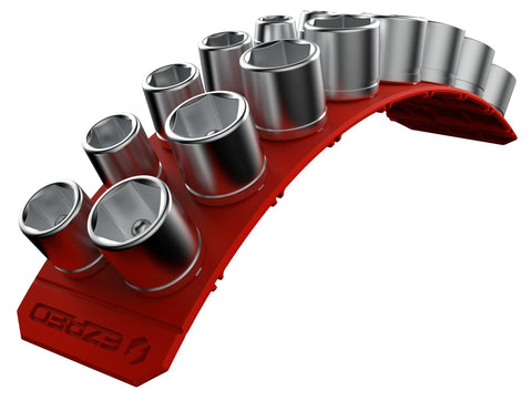3/8" Magnetic Flexible Socket Holder Holds 18 Sockets Ultra-Flexible Non-Marring Low Profile Design