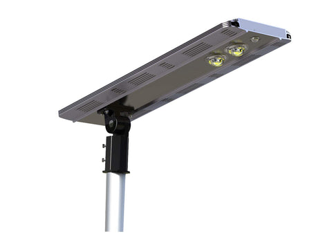 eLEDing Solar Power World 1st Dark Sky City 3000K AI Smart CREE LED 3200LM Street Light for Commercial Residential Parking Bike Paths Walkways Courtyard (20W)