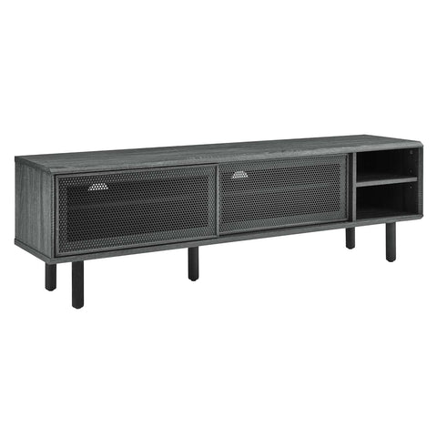 Modway Kurtis MDF and Particleboard TV Stand for TVs up to 65" in Charcoal
