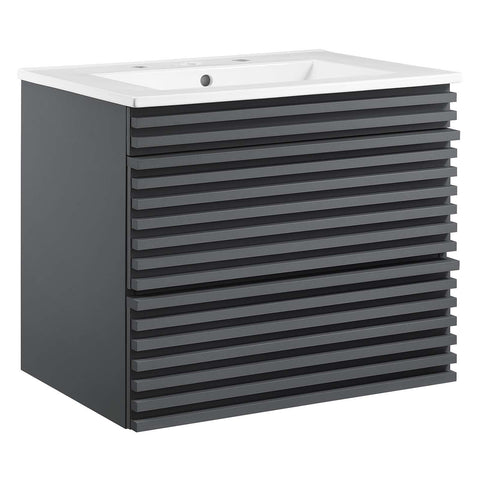 Render 24Inch Wall-Mount Bathroom Vanity