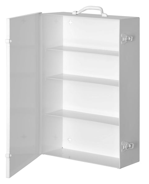 Durham 535-43 White Cold-Rolled Steel 11FX Industrial Empty First Aid Cabinet, 15" Width x 22" Height x 5-9/16" Depth, 4 Shelves
