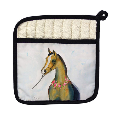 Betsy Drake PT132 Horse & Garland Pot Holder