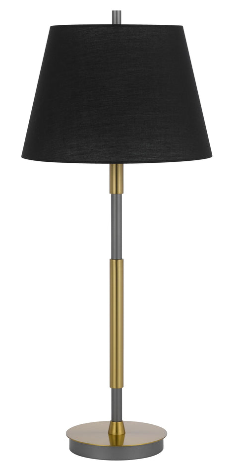 Cal 150W 3 Way Ciudad Metal Two Tone Table lamp