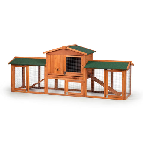 Prevue Pet Products Rabbit Hutch with Double-Run
