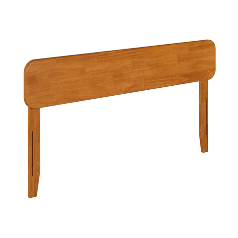 AFI, Florence Adjustable Modern Round Queen Solid Wood Headboard, Light Toffee