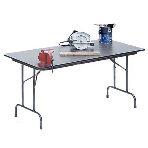 Solid Plywood Core Folding Table (24 in. x 48 in./Med Oak)