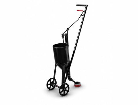 Bon 19-218 Tar Pot with Long Handle and Wheel 2 1/2 Gallon 14 Gauge Steel for Hot and Cold Crack Sealants
