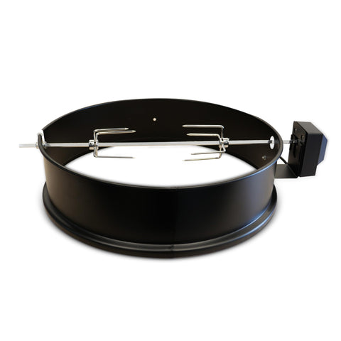 MAVERICK Universal Rotisserie Ring for 22-Inch Kettle Grills, Stainless Steel BBQ Accessory Fits Charcoal Grill, Chicken Rotisserie Fire Ring, Kettle Grill Accessories & BBQ Grill Kit