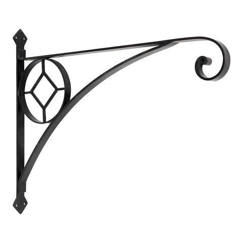 Oakestry Corona Wall Bracket Hook Large Metal Decorative Hanging Support for Planters Lanterns Bird Feeders Wind Chimes Indoor Outdoor Garden Patio Porch Wall Decor Heavy Duty Mount