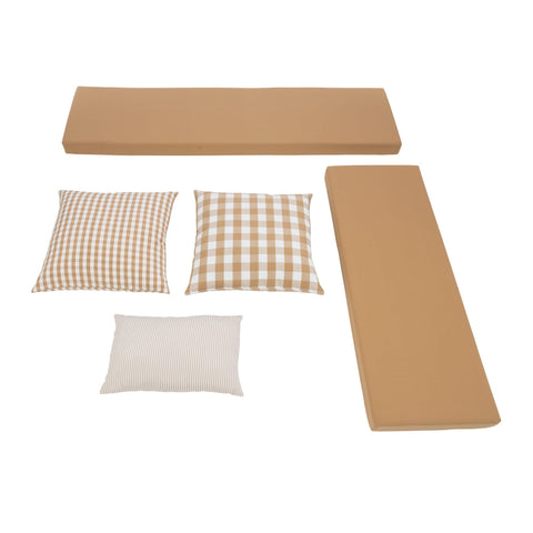 Linon Tobin Nook Cushion Set 5Pc Natural