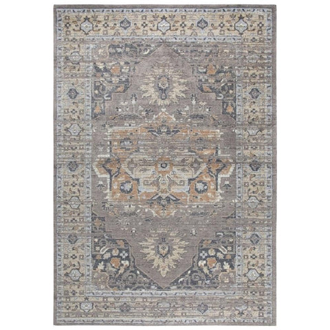Rizzy Home Alora Decor Euphoria 10' x 13' Distress Gray/Gray/Rust/Blue Hybrid Area Rug