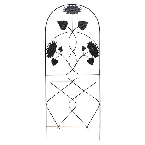 Achla Designs FT-43 Sunflowers Support Wrought Iron Garden Trellis for Climbing Plants
