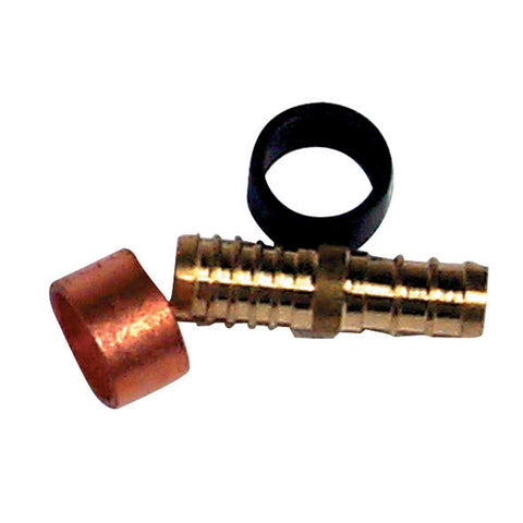 BestPEX 51251 Metal Polybutylene Adapter with Rings, 0.75" Size